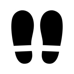 足跡　イラスト素材