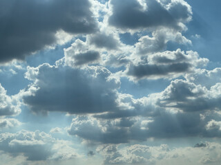 blue sky with white clouds