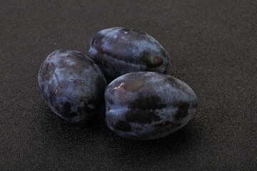 Ripe sweet and tasty plum