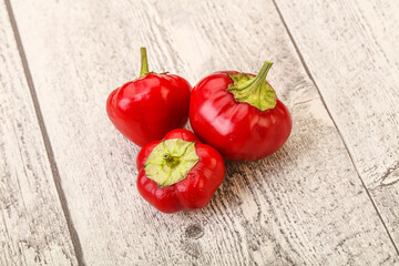 Red hot spicy cherry pepper