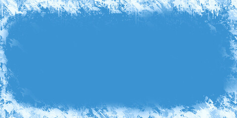 Niebieskie tło z ramką. © Hanna