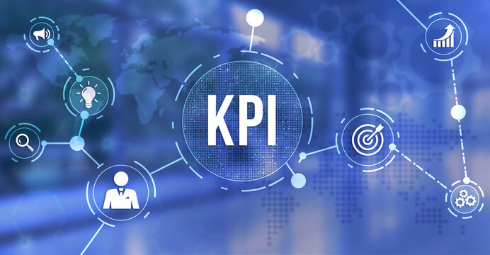 Internet, business, Technology and network concept. KPI Key Performance Indicator for Business Concept. 3d illustration