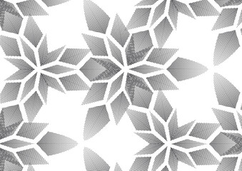 flower pattern vector, repeating dot petal of flower, Geometric vector pattern repeat.