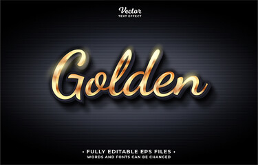 golden premium text effect editable eps cc. words and fonts can be changed