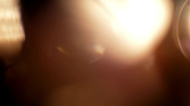 This overlay on the video shows the sun glare. This background will decorate your projects.