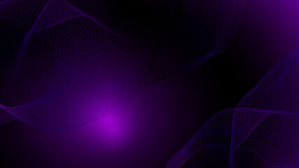 Abstract purple background with wave lines