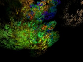 Imaginatory fractal abstract background Image