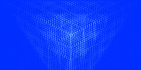 abstract blue background with cubes