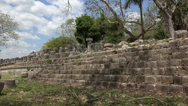 Group of the Thousand Columns in Chichen Itza. Yucatan, Mexico 