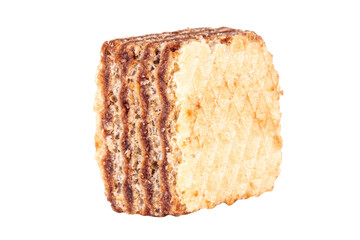 wafer square isolated on white background