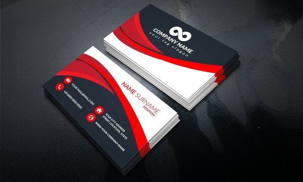 Modern smart colour full business card design