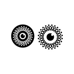 Illustration vector graphic template of eyes icon logo