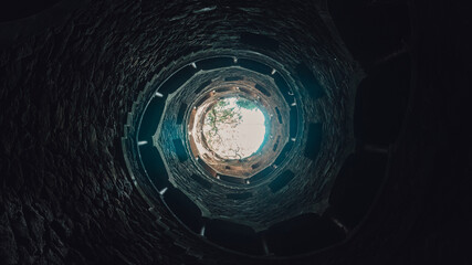 Bottom of old tower in Portugal