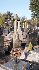 Obraz premium croix dans le cimetière