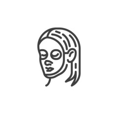 Spa beauty treatment line icon