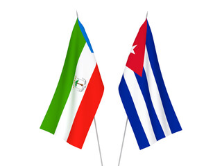 Cuba and Republic of Equatorial Guinea flags