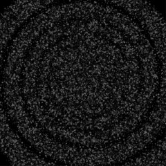 Halftone dots spiral confetti background.