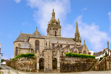 Fototapeta na wymiar Saint-Thégonnec. L'église de l'enclos paroissial. Finistère. Bretagne 