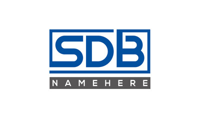 SDB creative three letters logo
