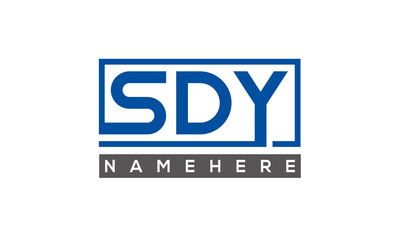 SDY creative three letters logo