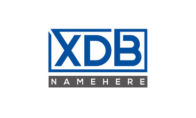 XDB creative three letters logo