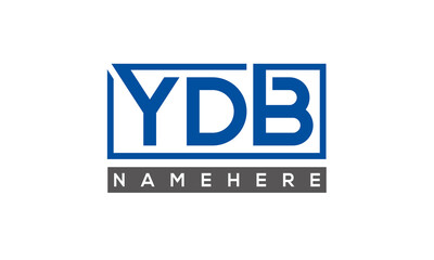 YDB creative three letters logo