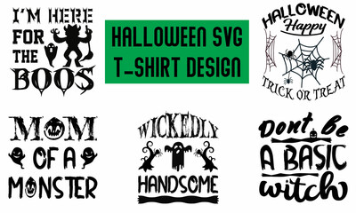 Halloween t-shirt design. T-shirt design for print. T-shirt design template. Print template. Vintage t-shirt. 