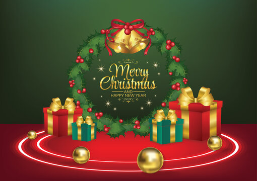 merry christmas art vector background