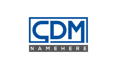 CDM creative three letters logo