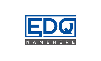 EDQ creative three letters logo