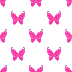 Stof per meter Vlinders Pink fairy wings pattern seamless background texture repeat wallpaper geometric vector