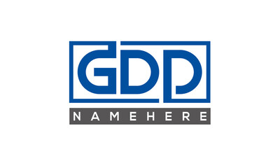 GDD creative three letters logo