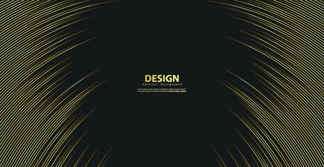 Obraz premium Abstract gold background. Golden line wave. Luxury style. Vector illustration.