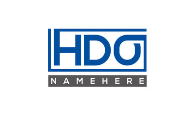 HDO creative three letters logo