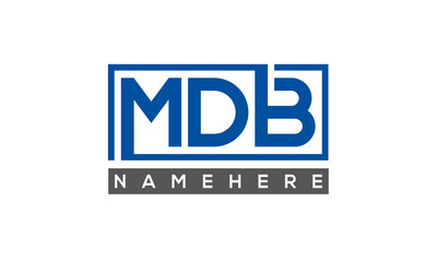 MDB creative three letters logo