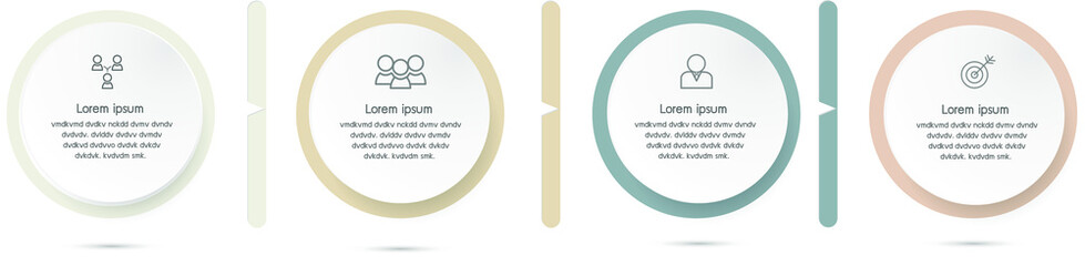 the infographic of four points. 