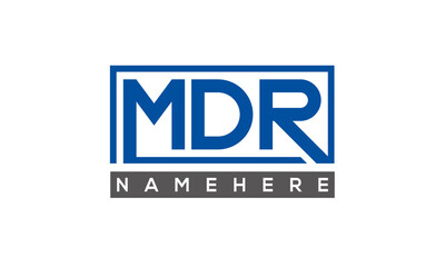 MDR creative three letters logo