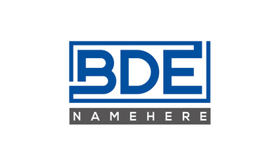 MDE creative three letters logo