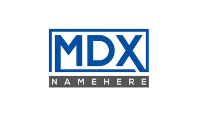 MDX creative three letters logo