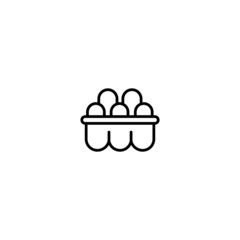 Eggs vector solid icon style illustration. EPS 10