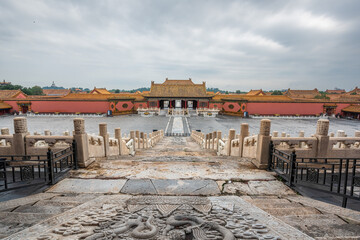 Qianqing gate of Forbidden City, Beijing of China