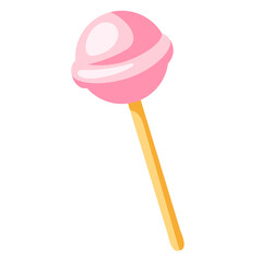 Illustration of lolipop. Food item for bars, restaurants and shops.