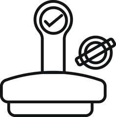 Stamp logo icon vector illustration