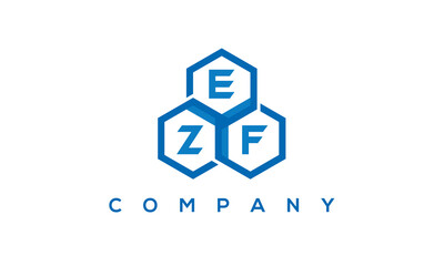 EZF three letters creative polygon hexagon logo