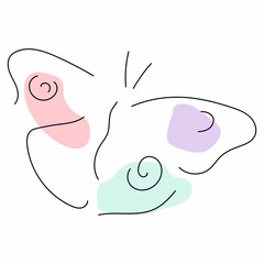 abstract butterfly silhouette