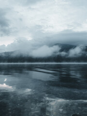 clouds over the river