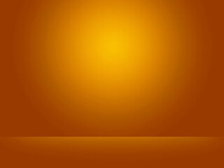 Elegant and beautiful studio background. Orange and yellow background.