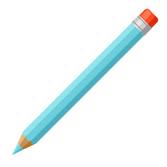 Illustration of pencil. School education icon for industry and business.