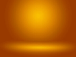 Elegant and beautiful studio background. Orange and yellow background.