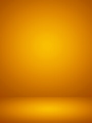 Elegant and beautiful studio background. Orange and yellow background.